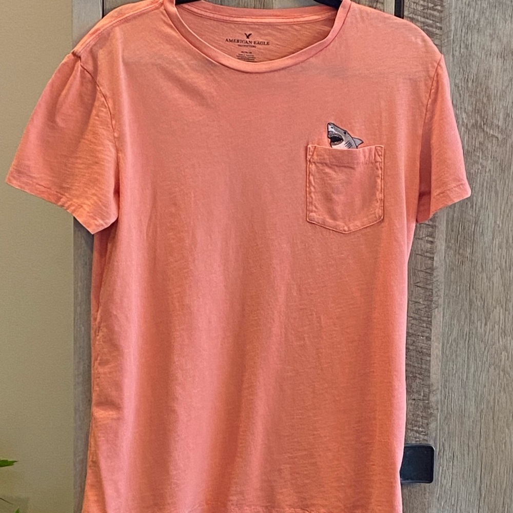 American Eagle Shark Shirt, size medium